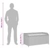 Storage Bench with 120 cm Poly Rattan in Black