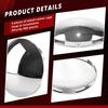 Semi Truck Hub Covers 8.9" Dome Style Hub Caps 5 Even Notched Chrome Mirror Finish Semi Hub Cap Covers for Rear Semi Truck Wheels, 1 PC