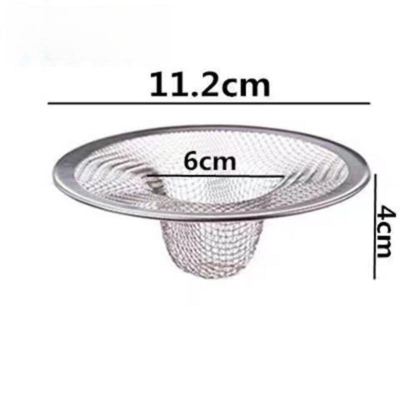 2Pcs Bathroom Drain Filter Anti Clogging Stainless Steel Mesh Bathroom Basin Sink Drain Stopper Filter Bathtub Floor Drain Cover