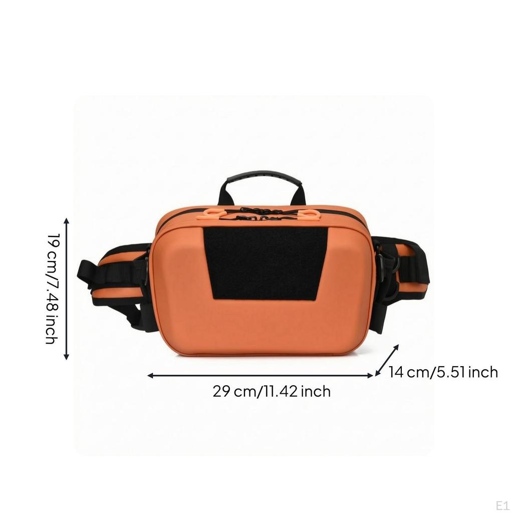 MoldedExterior Tackle Bag Wearable Waist Adjustable Strap Fishing Fanny Pack for Anglers