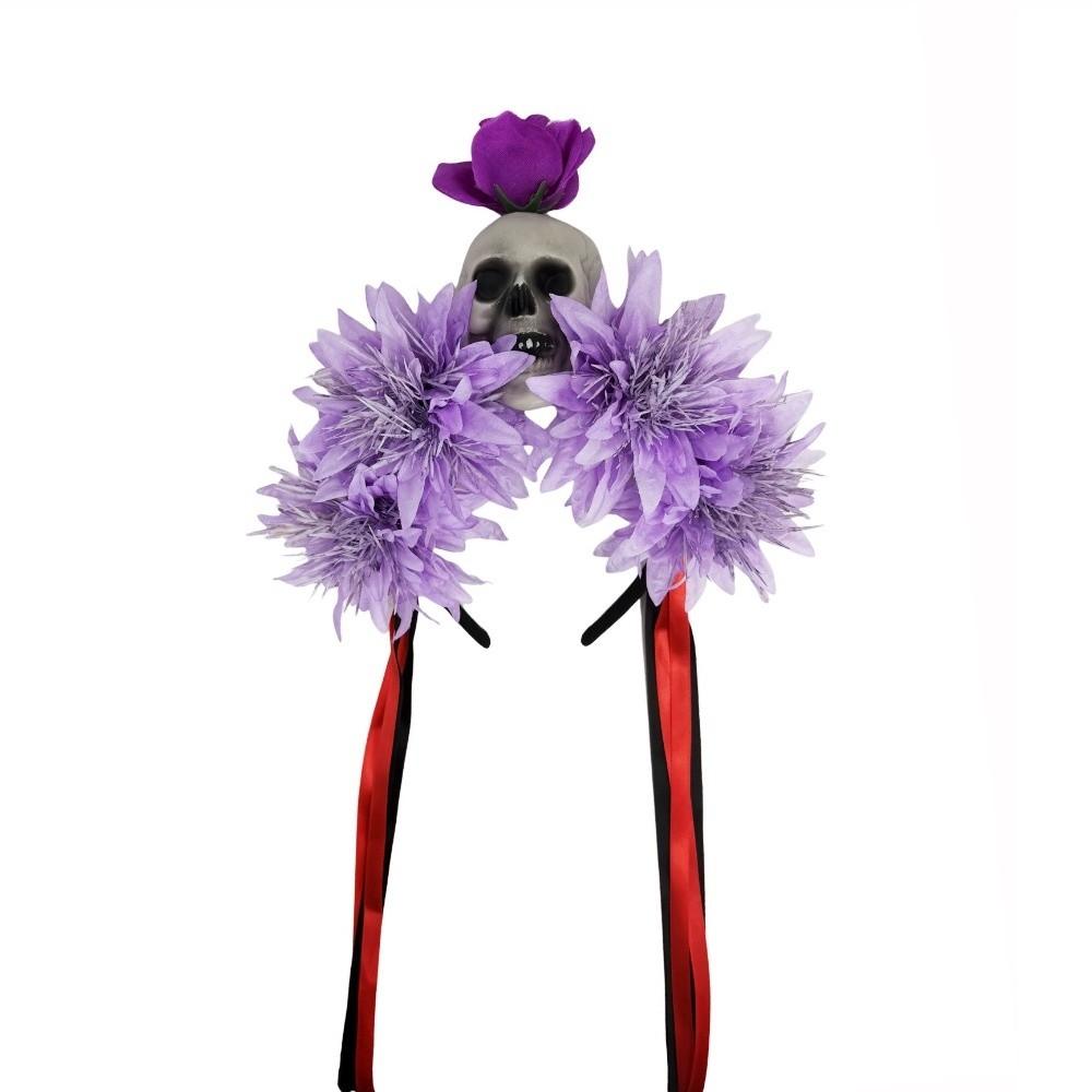 Scary Flower Halloween Headband Simulated Flower Halloween Flower Hairband Girls