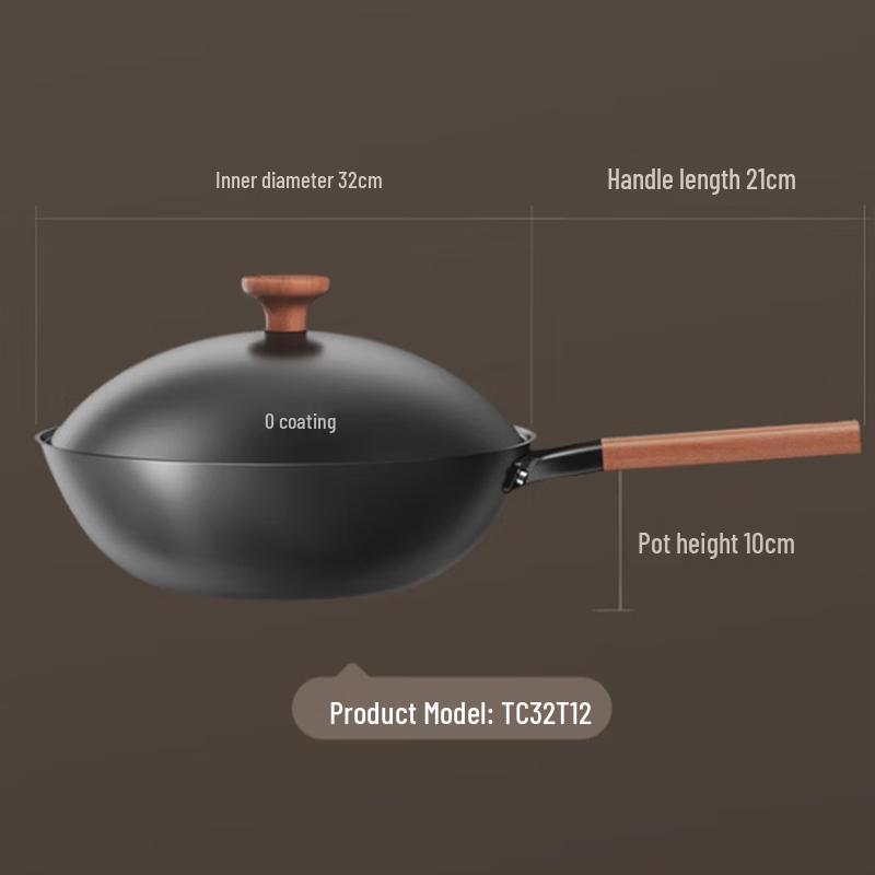 

Sanhe Healthy Titanium Iron Non-stick Wok