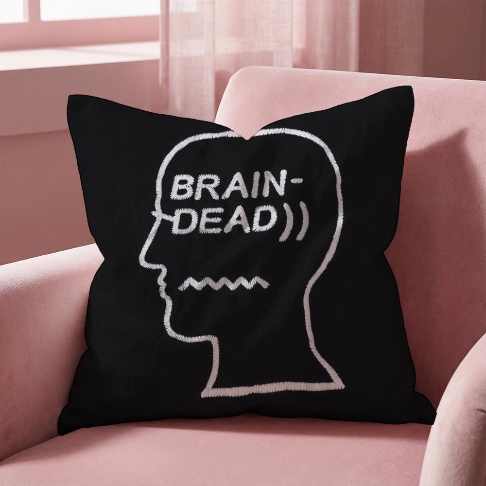 Los Angeles B-Brain Dead Cushion Cover Multi-Scene Pillow Cover for Home & Car - Reversible, Soft & Durable for Daily Use