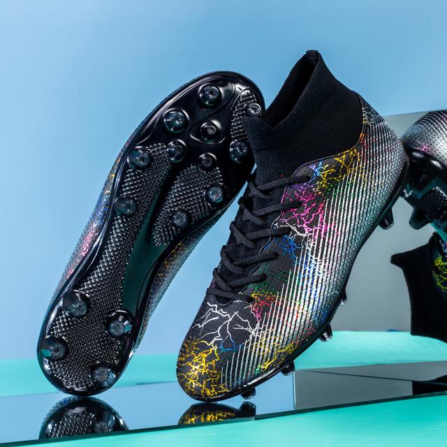 Herren-Fußball-Turnschuhe, professionelle Fußballschuhe für Erwachsene, Kinder, Outdoor, lässig, rutschfest, für Herren, große Fußballschuhe für fünf Personen