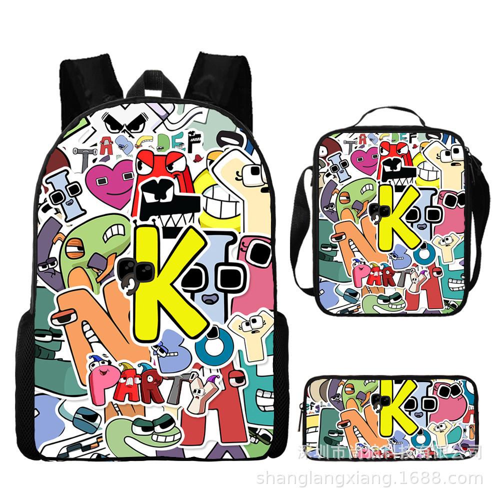 Alphabet Lore Kids School Bag With Durable Oxford Material And Lightweight Comfort For School Use
