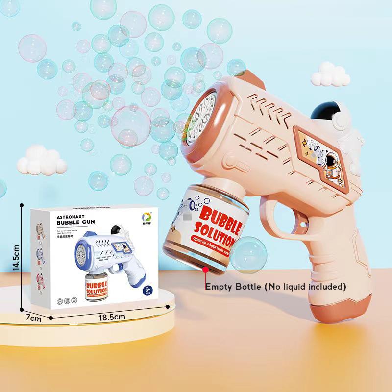 Automaatne Mullipüstol Lastele Väikelastele, 8 Auguga Pardi Mullimasin Püstol LED Valgusega Mullipuhumismasin Väljas Mängitavad Mullimänguasjad