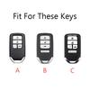 Carbon Fiber Car Key Fob Cover For Honda Accord Civic Crv Pilot Ridgeline Odyssey Passport Smart Remote Key Protector Accessorie