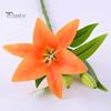 Real Touch Lilies 9 Pcs Artificial Lily Flowers for Easter Realistic White Decorative Fake Tiger Spring Wedding Table Centerpiece Home Decorations