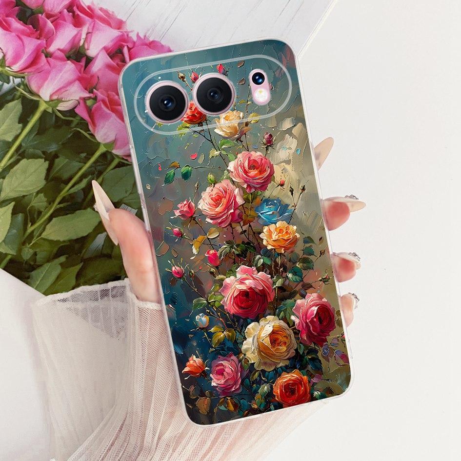 6.55" For Honor 500 5G Case Fashion Flower Bowknot Soft Slim Silicone Phone Cover For Honor 500 Pro Funda MEY-AN00 Honor500 Capa