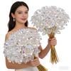 Glittrande Eviga Kristallrosor, Konstgjorda Kristallblommor, Realistisk Rosbukett