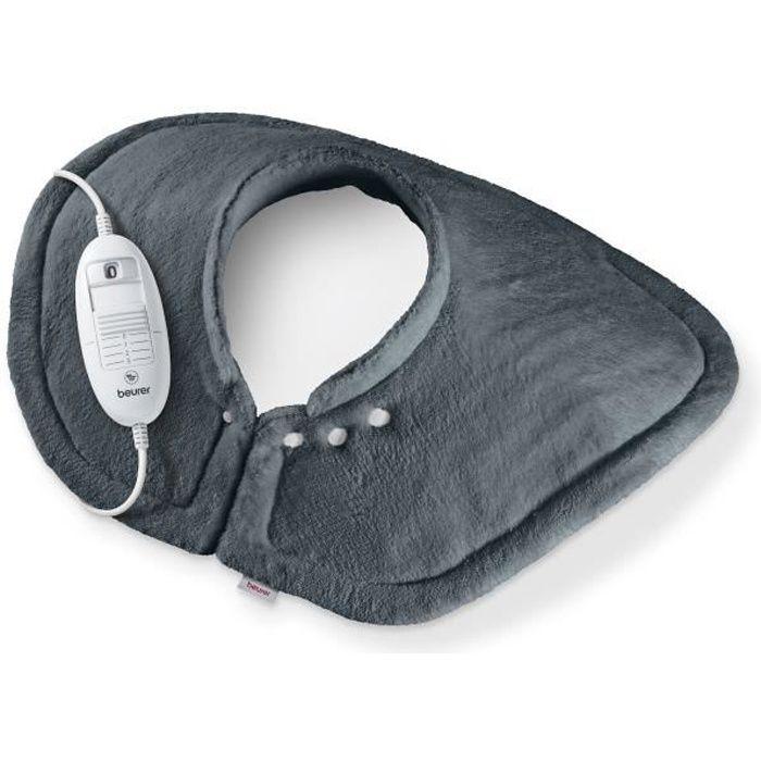HK 54 - Coussin Chauffant Confortable Et Doux Pour Les Épaules Et La Nuque Avec 3 Niveaux De Température Avec Arret Automatique