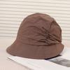 New Front Long Rear Short Dome Simple Versatile Sun Hat Spring and Summer Foldable Thin Pleated Beach Basin Hat