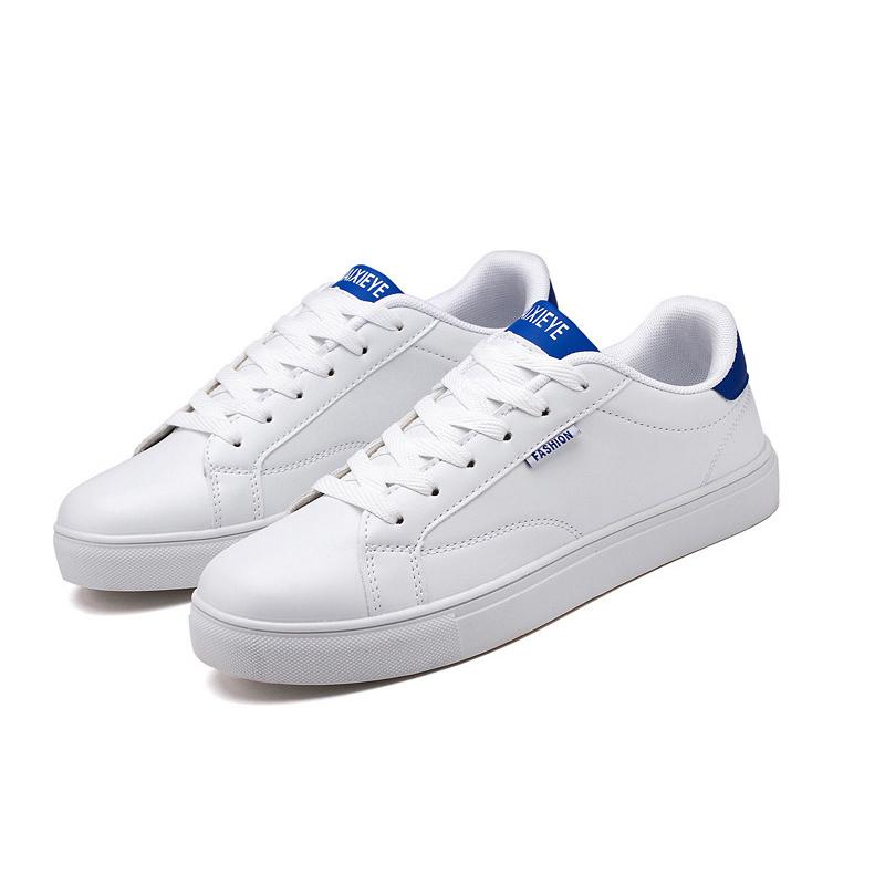 Men's Casual Skateboarding Shoes White Shoes Outdoors Leisure Sneakers Breathable Walking Shoes Flat Shoes Chaussure Homme 39-48