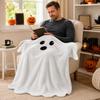 Couverture Flanelle Halloween avec Motif - Couverture Douce et Confortable pour Canapé, Lit et Décoration de Salon