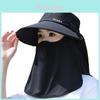 Sun Protection Hat For Women With Neck Cover Ice Silk Sunshade For Outdoor Gardening