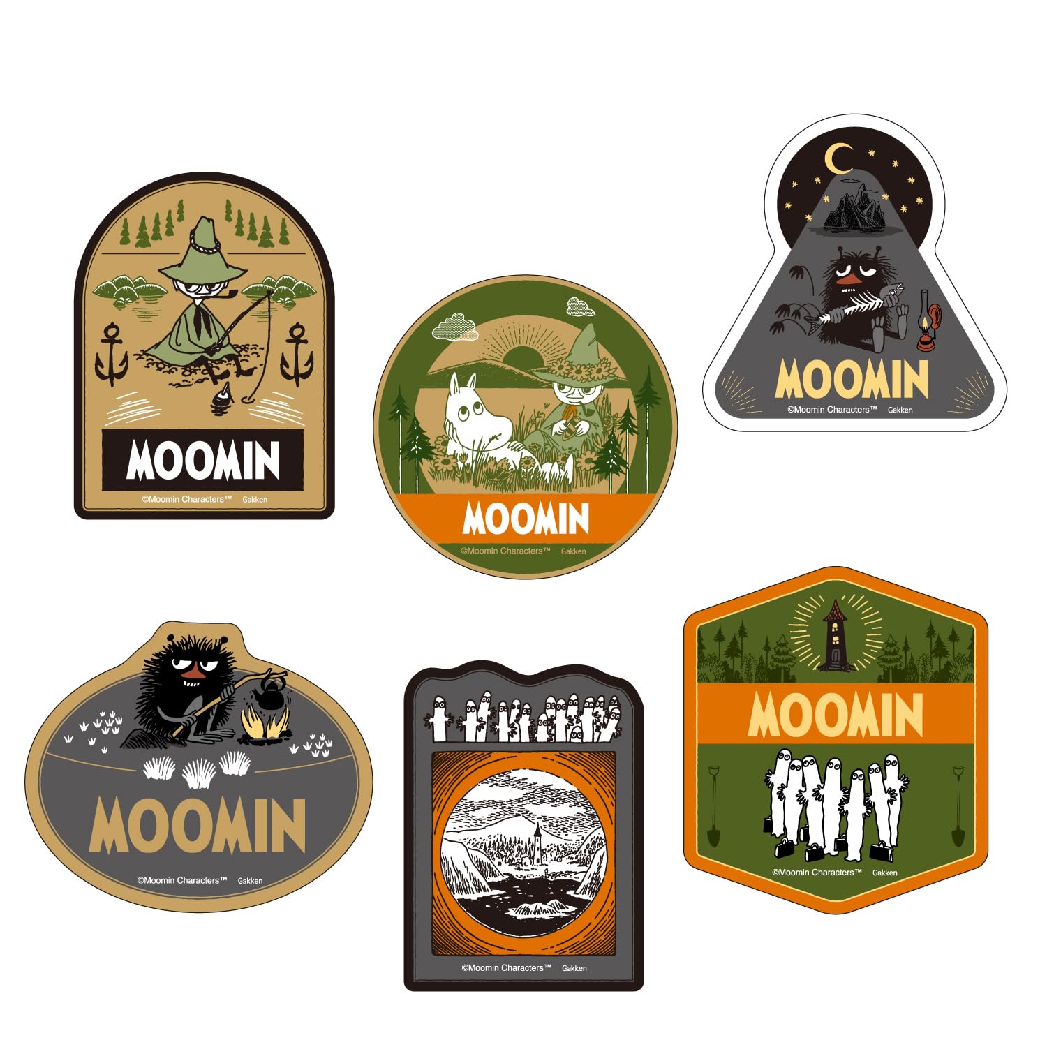 

Gakken Staful Наклейки Муми-тролли для улицы Набор Z22802 Занятия, 6,