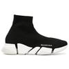 Balenciaga Speed 2.0 Stoff High-Top Freizeitschuhe Herren Schwarz 654020W2DI21091