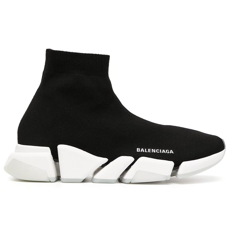 Balenciaga Speed 2.0 Stoff High-Top Freizeitschuhe Herren Schwarz 654020W2DI21091
