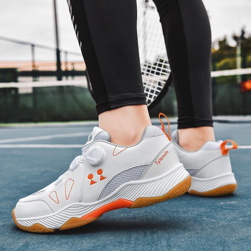 Neue Badmintonschuhe Herren Damen Paare Drehverschluss Jugend Volleyballschuhe atmungsaktiv und rutschfest umfassende Sporttrainingsschuhe