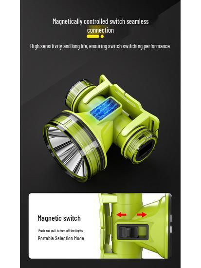 Diving Strong Light Waterproof Headlamp - Ultra Bright Head-Mounted Flashlight for Outdoor and Underwater Adventures