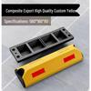 Rubber and Plastic Wheel Chock & Bollard: Car Stop, Anti-Collision Block, Curb Ramp, Parking Lot Vehicle Stopper