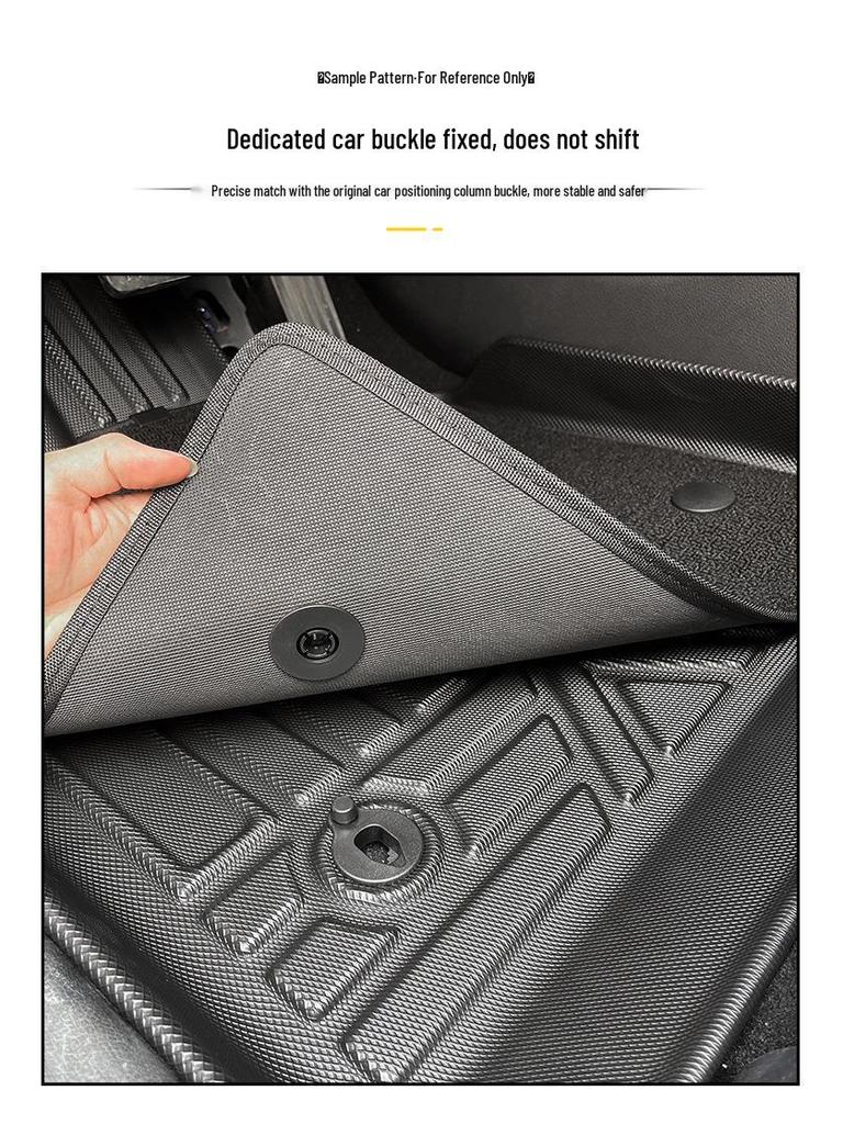 Waterproof Non-Slip Odorless Floor Mats for Toyota Fortuner 7-Seater RHD