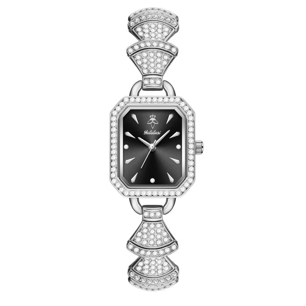 Diamond-Encrusted Square Plate Women'S Watch Light Luxury Bead Gold Women'S Watch Waterproof Temperament Women'S Premium Watch