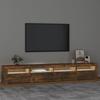 VidaXL Meuble TV avec Lumières LED Centre de Divertissement Rangement Meuble Média Meuble de Salon Salle de Séjour Maison 3152727