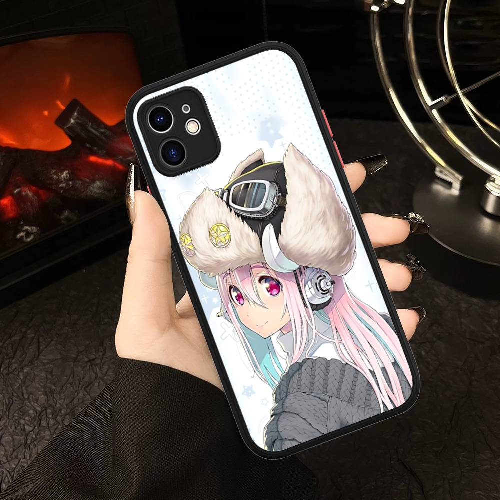 

Classic Virtual Singer Super S-Sonico Matte Translucent Phone Case For Iphone 16 ProMax 15 14 13 12 11 X XS PRO Plus iphone 14