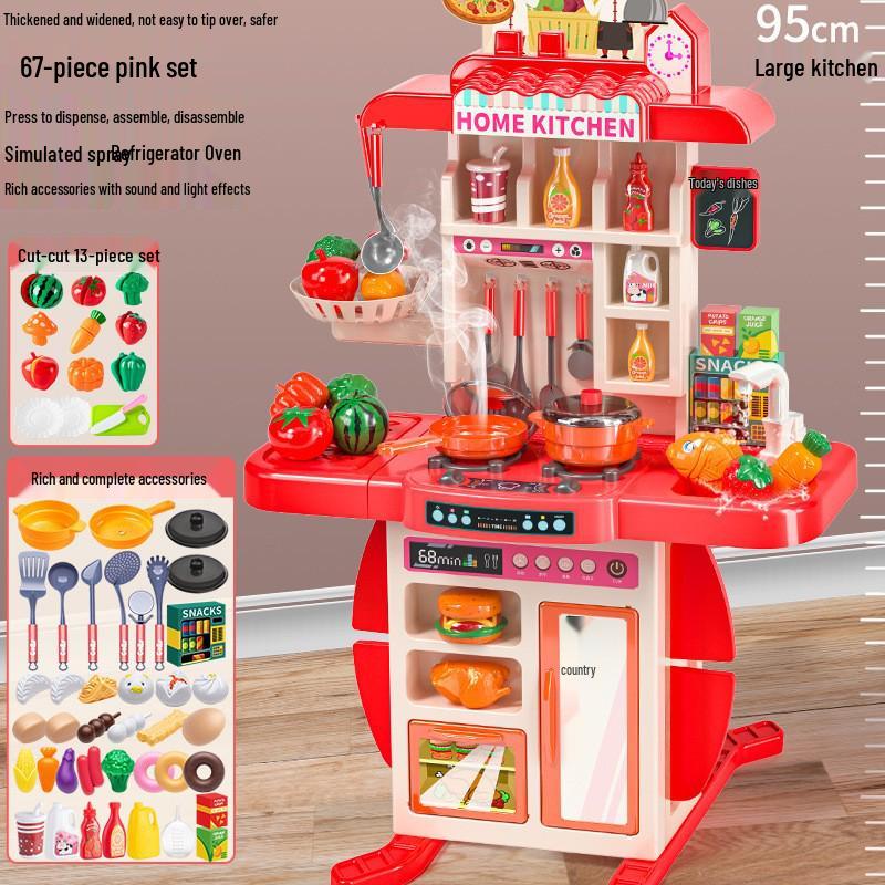 Mateřská škola K1 Domeček pro panenky Kuchyňský a Stolní nádobí Set