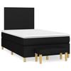 Maison Exclusive - Sommier à lattes de lit avec matelas Noir 120x200 cm Tissu