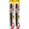Pentel Pentel Brush Medium Letter Black XFL2L Set of 2
