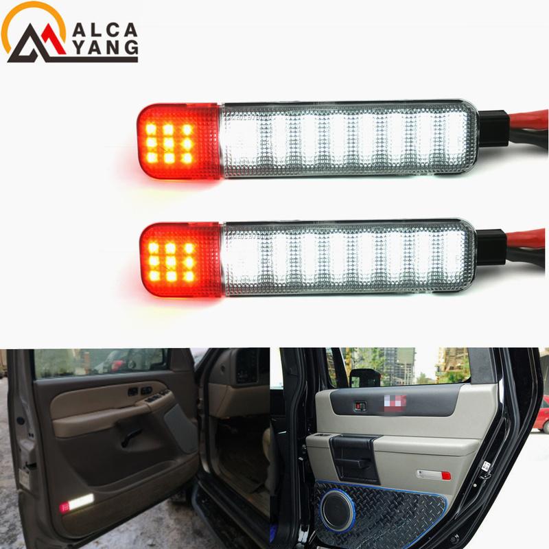 

2Pcs [BRIGHT] For 1997-2006 Chevy/GMC C/K 1500 | 2500 | 3500 Tahoe Yukon LED Door Panel Lights Courtesy Lamps