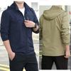 Giacca a vento Uomo Giacca Tattica Impermeabile Outdoor Cappotto con Cappuccio Sport Militare Taglia Europea S-5XL Campo Arrampicata Capospalla Leggero