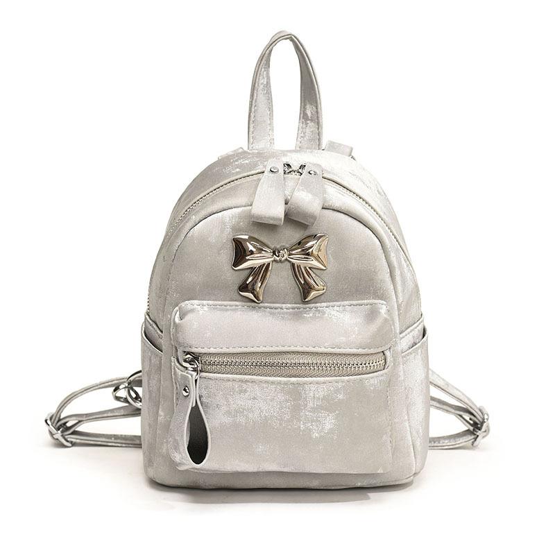 This Year s Popular and Niche Women s Backpack New Trendy and Versatile Backpack Travel Bag серебряный
