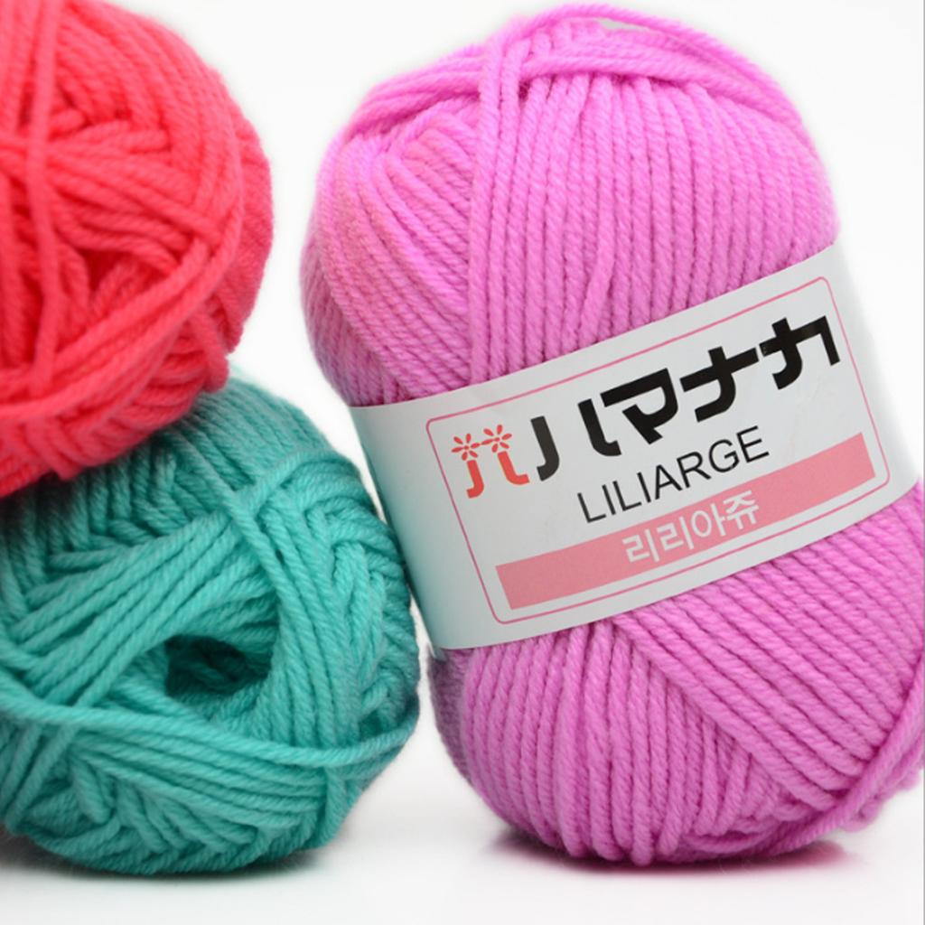 Acrylic Crochet Yarn - Craft Soft Knitted Yarn Multi-Color Crochet Yarn Diy Bulk Hand Woven Scarf Is An Ideal Gift For Beginners