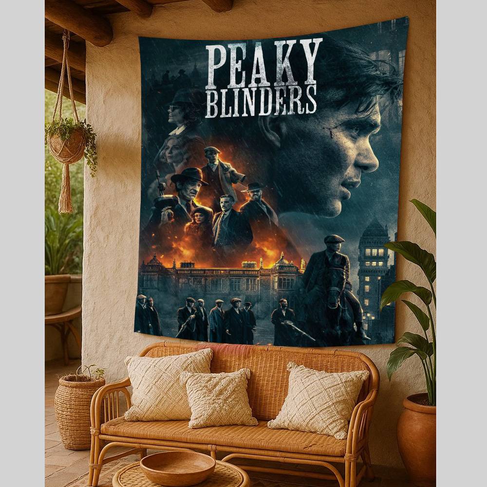 Peaky Blinders TV Play Printed Large Wall Tapestry Indian Buddha Wall Decoration Witchcraft Bohemian Hippie Wall Art Decor