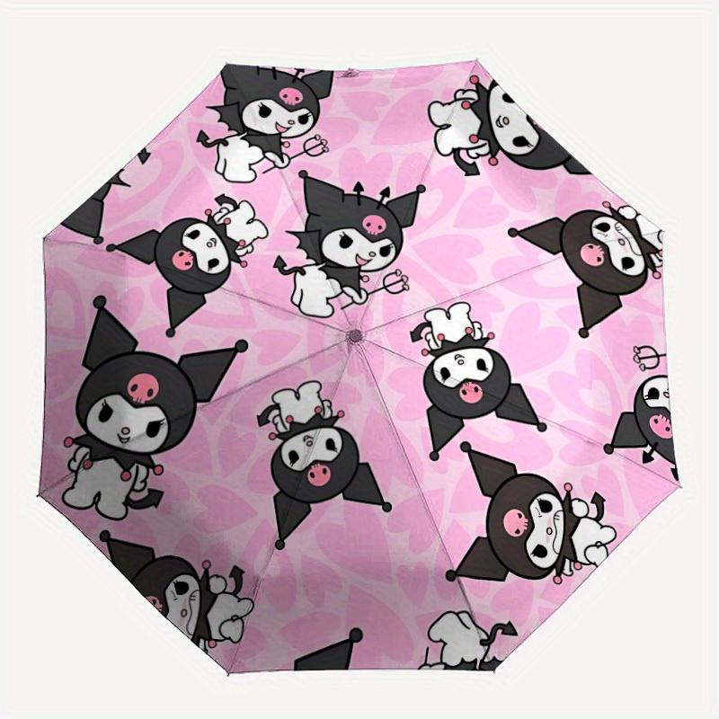 

1pc Kuromi Automatic Umbrella 8-Bone Design Compact Gear for Outdoor Travel, Perfect Gift for Friends or Family yy280828163