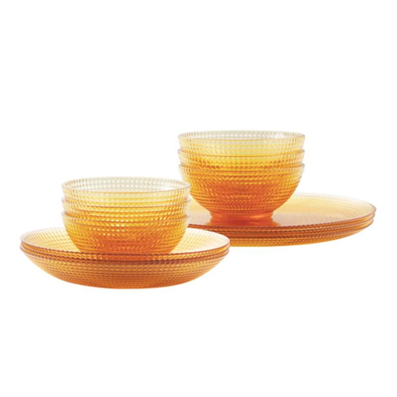 Corning VISIONS 12-Piece Glass Dinnerware Set