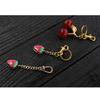 Strawberry Bag Charm Keychain Alloy Material Backpack Pendant for Daily Party