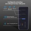 4-in-1 USB Hub Suitable for Tesla Model 3 and Model Y Versions After 2023, Used for the Glove Box, Dashcam, USB Charging, Data T