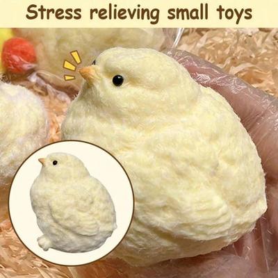 Chick Squishy Toy, Office Funny Stress Relief Fidget Toy, Slow Rising Sensory Popping Game For Adults Kids