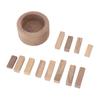 Holz Ätherischer Öl Diffusor Dekorative Holzstapelform Duftdiffusor für Auto Zimmer Büro