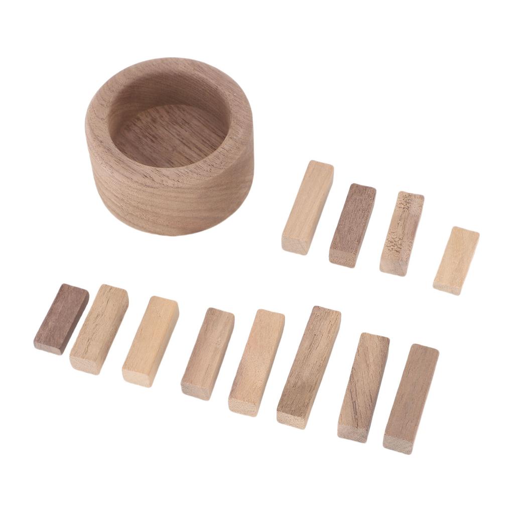 Holz Ätherischer Öl Diffusor Dekorative Holzstapelform Duftdiffusor für Auto Zimmer Büro