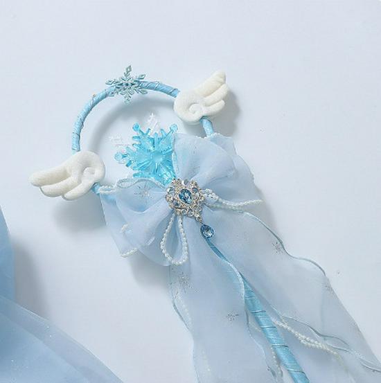 New Girls' Stylish Lolita Princess Blue Dress - Baby & Little Girl Puff Skirt Clothing