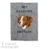Brittany Spaniel, Brittany Wiegref - Dog passport case, document case, gift for the traveller from the Art-Dog brand