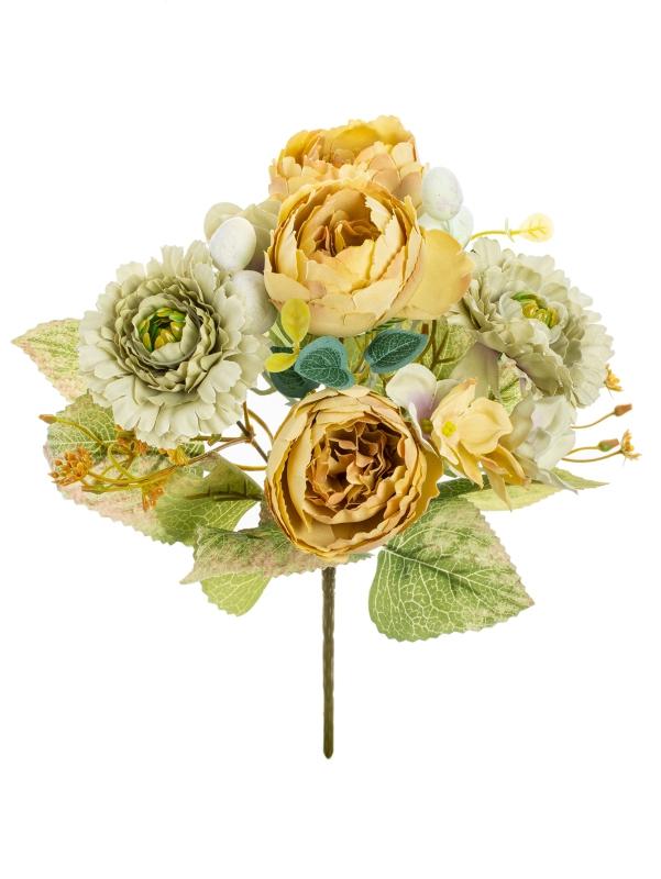 Artificial Flowers Wedding Bride Holding Bouquets Home Vase Festival Atmosphere DIY High-quality Rose Colorful Living Room Decor