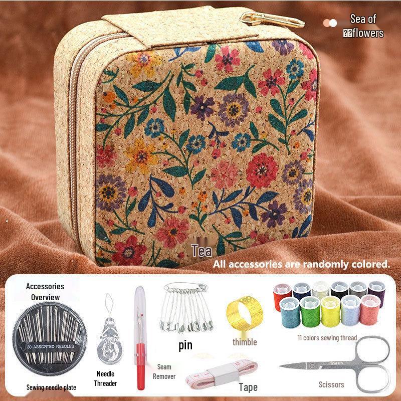 Portable Needle and Thread Kit - Home DIY Sewing Tool Set, Household Sewing Box