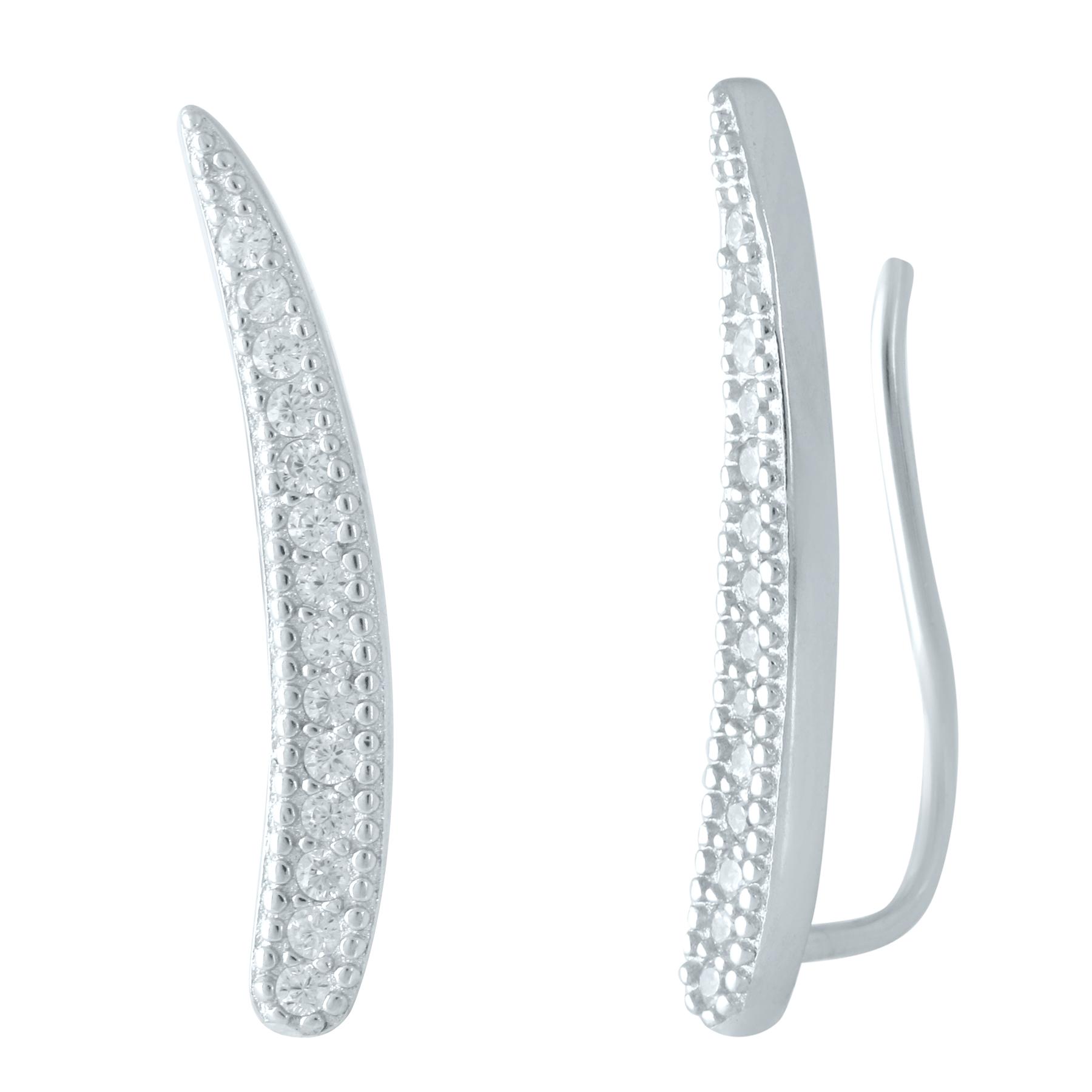 

Срібна каблучка з фіанітами (1955956) білий