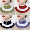 New Women's Fake Collar To Protect The Cervical Spine Neckerchief Winter Knitted Warm Scarf Riding Thickened Neck Decoration